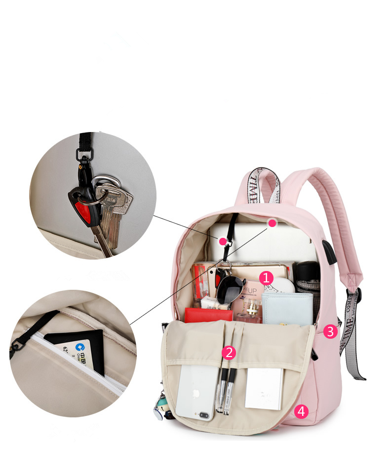 Anti Theft Reflective Waterproof Backpack
