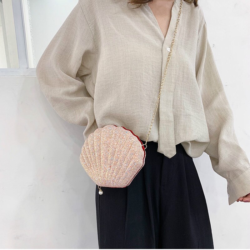 Cute Sequins Small Shell Bag