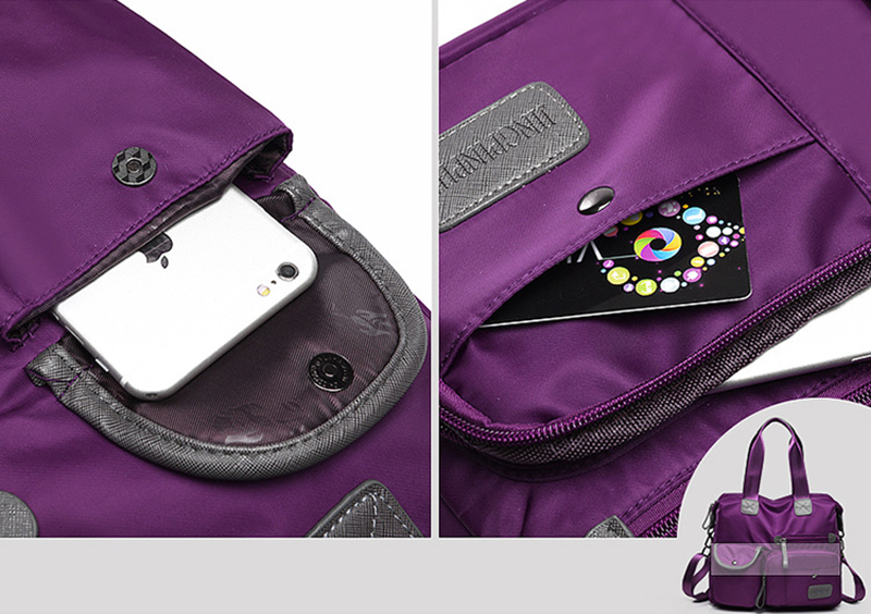 Nylon Women Messenger Bag