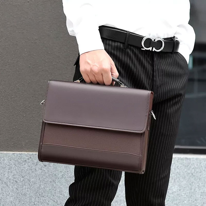 Male Handbags Bussiness Leather Briefcase