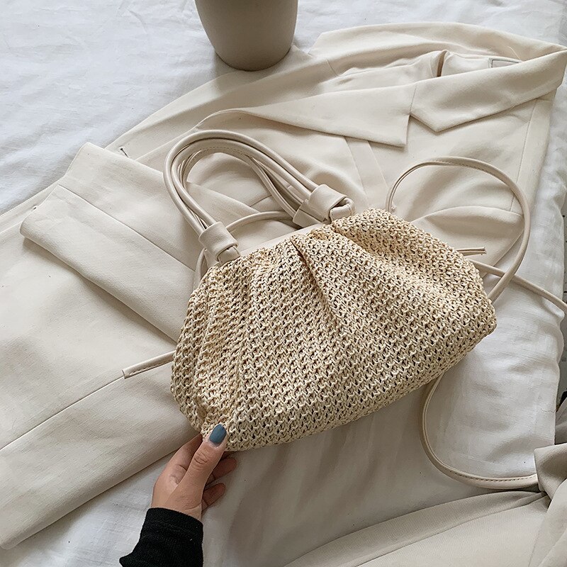 Straw Woven Design Women Handbag