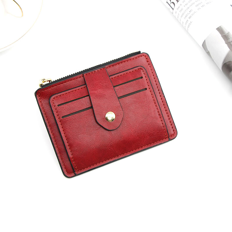 Credit ID Card Holder Slim Leather Wallet