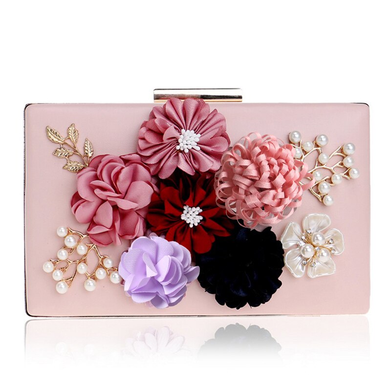 Flower Beaded Small Day Clutch