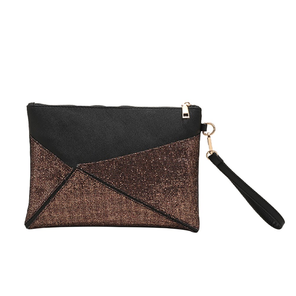 PU Leather Diamond Envelope Bag