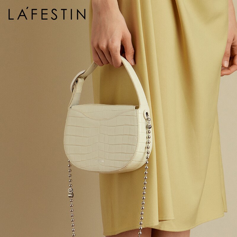 Metal Bead Chain Messenger Bag