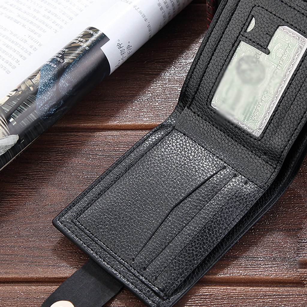 Fashion Men Solid Long Wallet