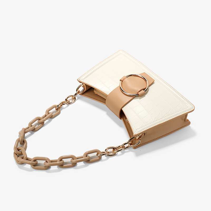 Crocodile Print Underarm Bag