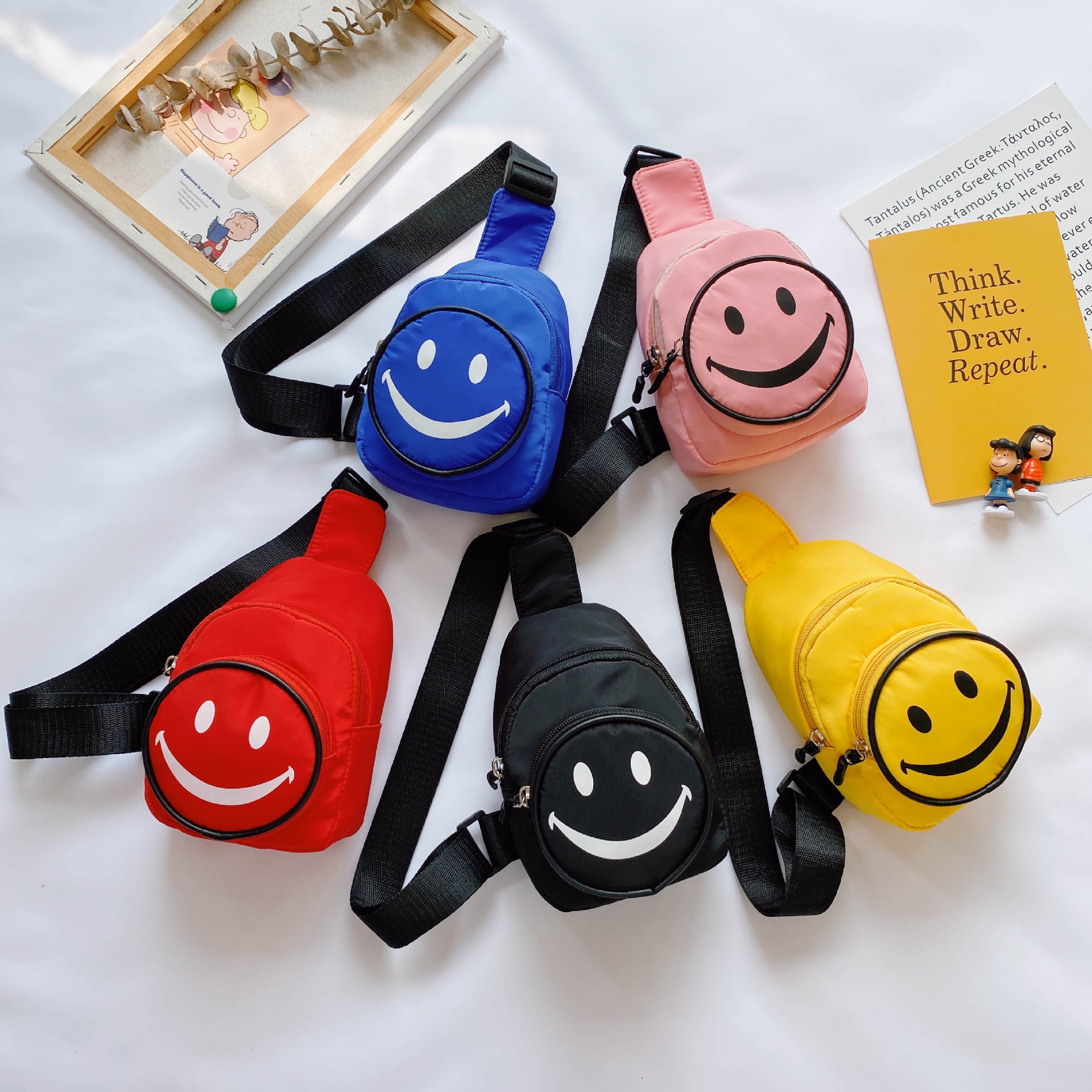 Cartoon Smile Children's Small Messenger Bag
