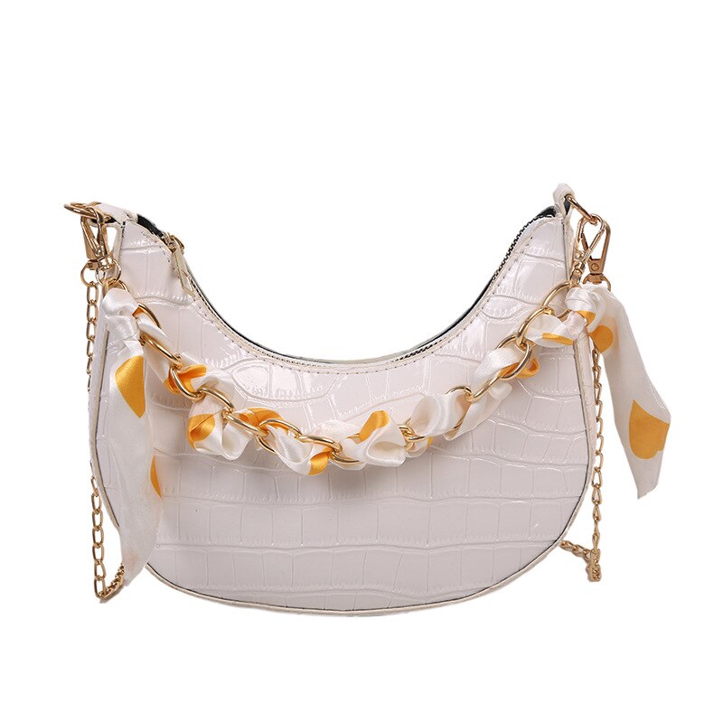 Stone Pattern Dumpling Crossbody Bag