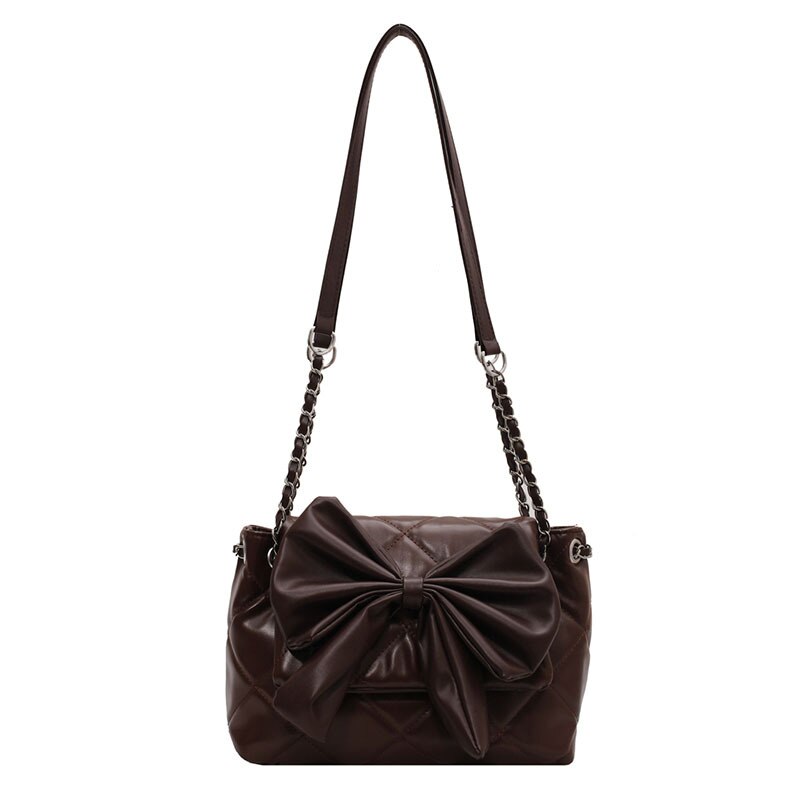 Rhombus Bow-Knot Crossbody Bag
