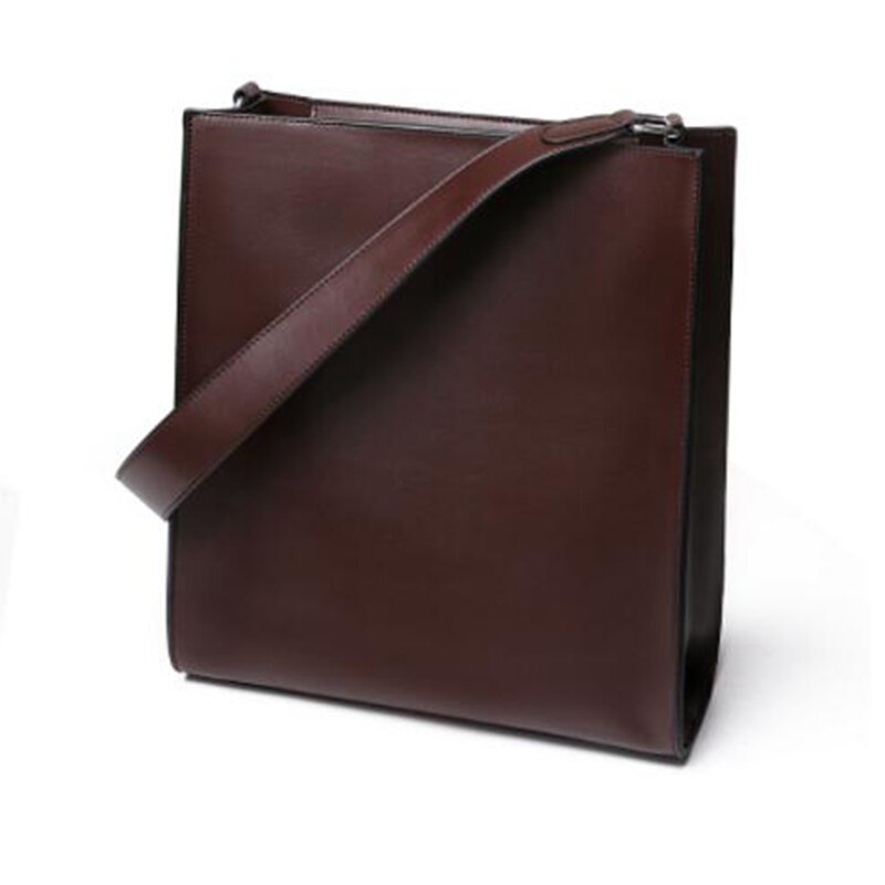 High Quality Leather Square Shoulder Bag