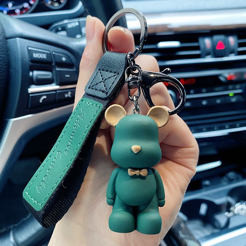 Bow Tie Bear Keychain