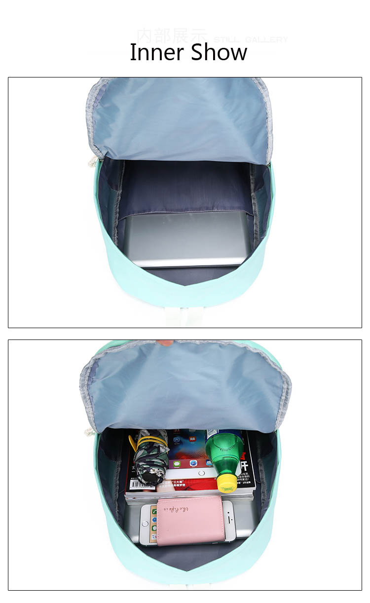 Nylon Backpack Cute Cloud Printing