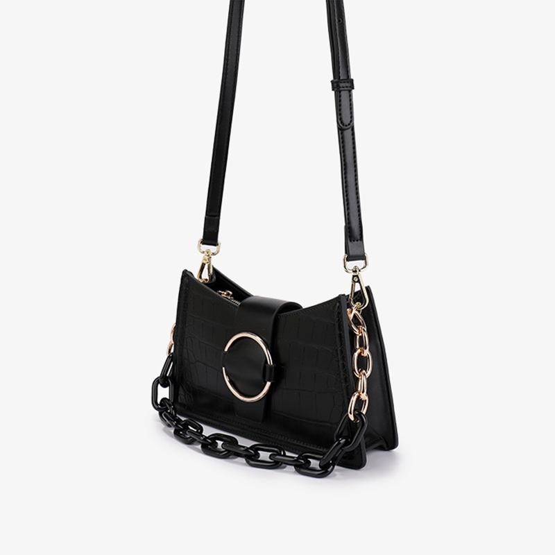 Crocodile Print Underarm Bag