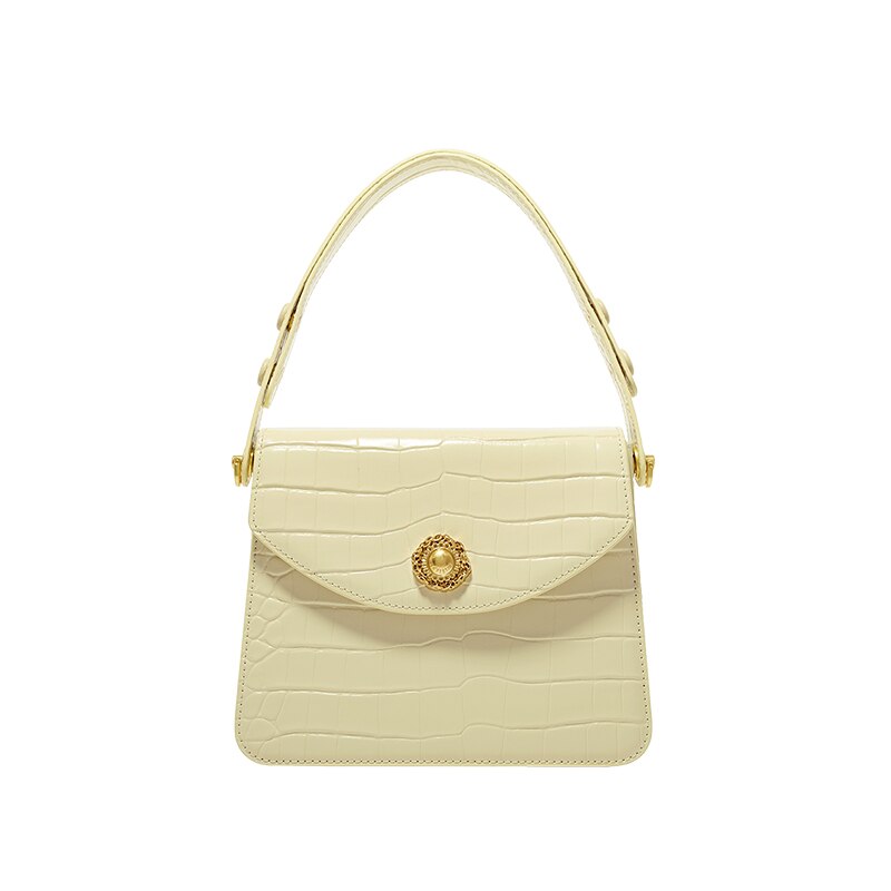 Leather Portable Underarm Handbag