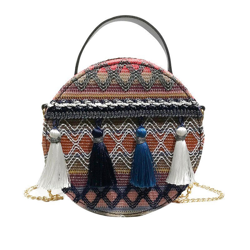 Straw Bags Rattan Woven Beach Shoulder Bag