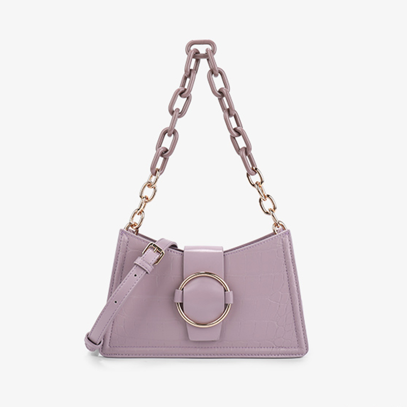 Crocodile Print Underarm Bag