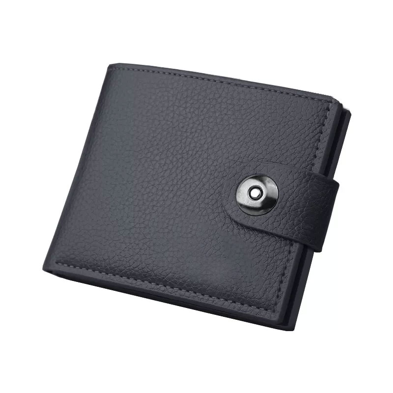 Men Soft Leather Short Wallet