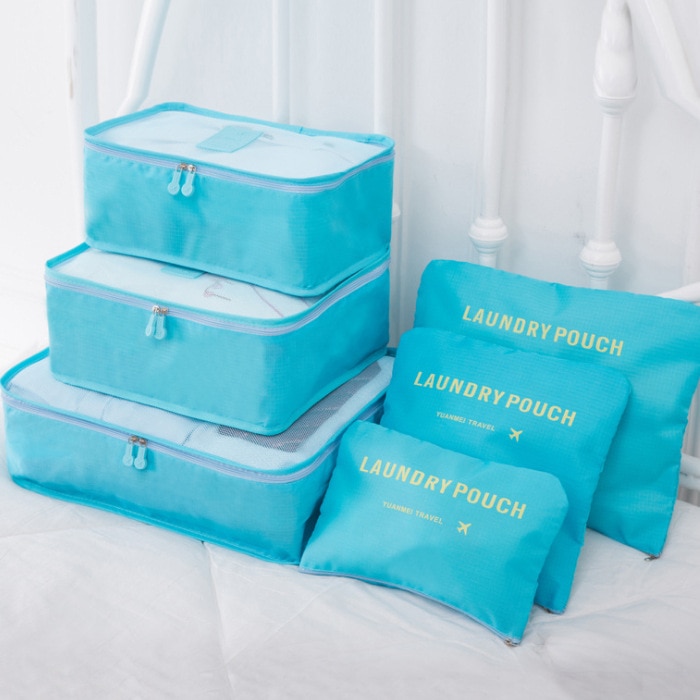 6 PCS Travel Storage Bag Set for Clothes