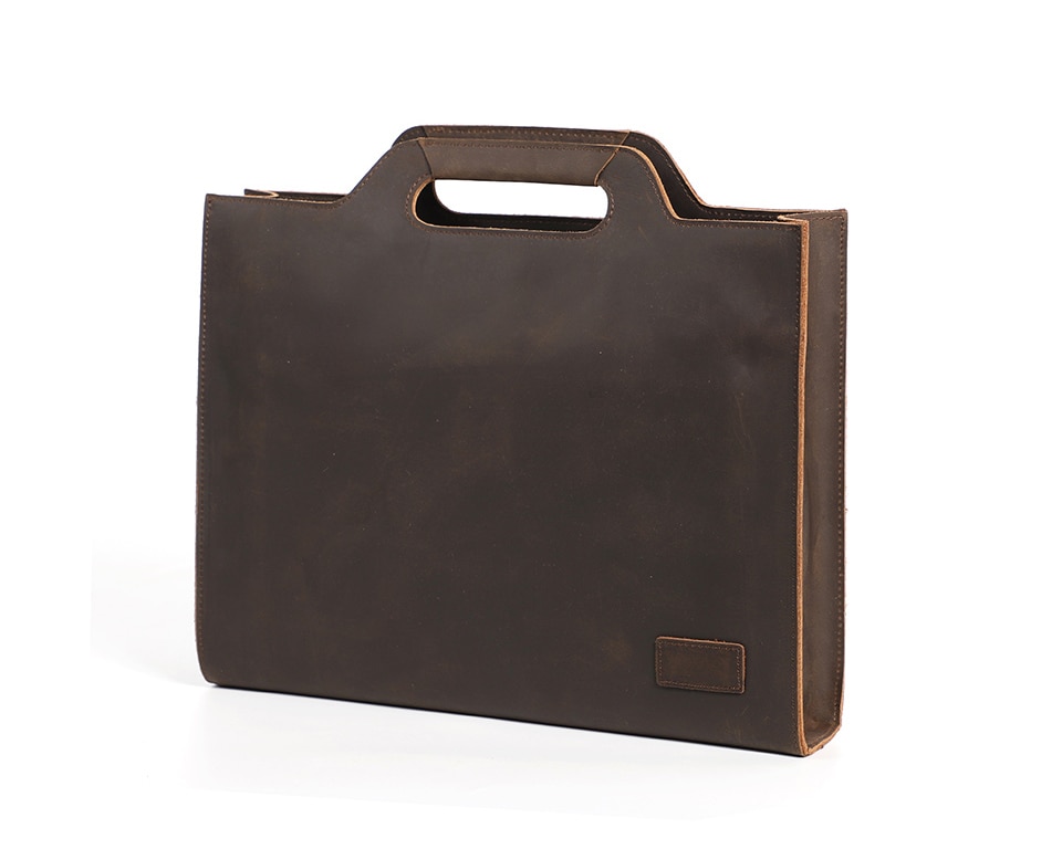 Horse Leather Briefcase Men Handbag