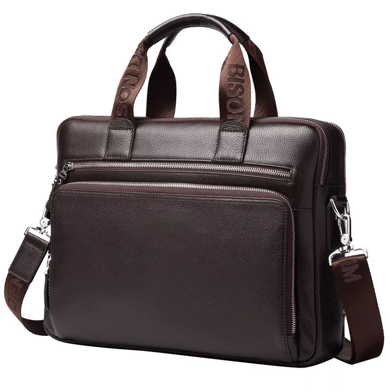 Men Bag Genuine Leather Briefcases