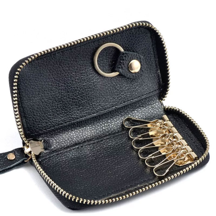 Leather Multi-fonction Key Organizer