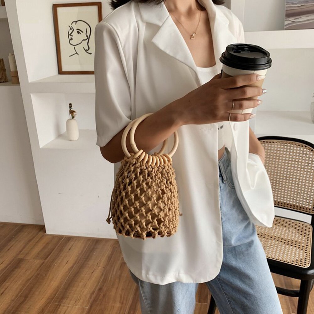 Summer Woman Woven Handbag