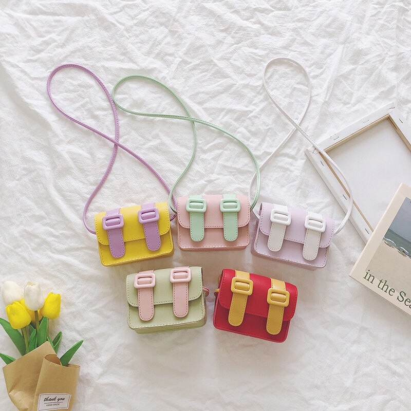 Candy Color Baby Girls Crossbody Bag
