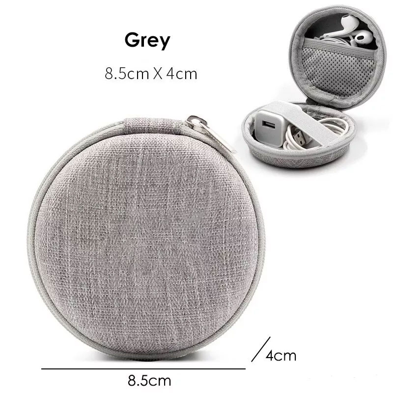 Small Oval Earphone Storage Bag