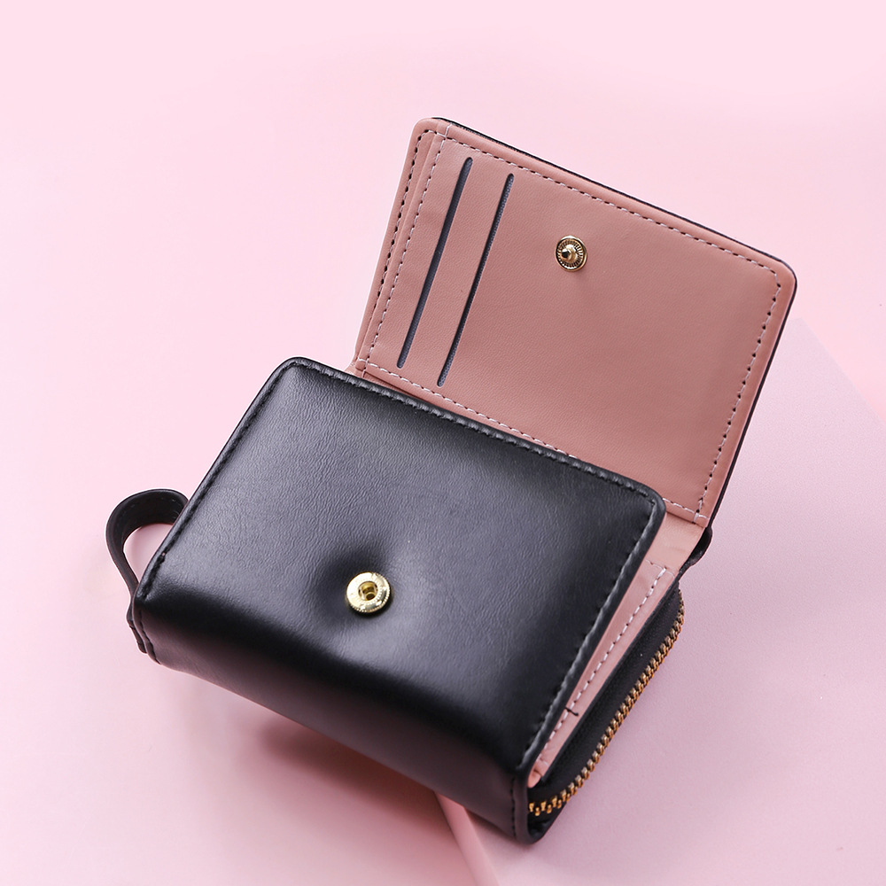 Square Plaid Women Short Wallet