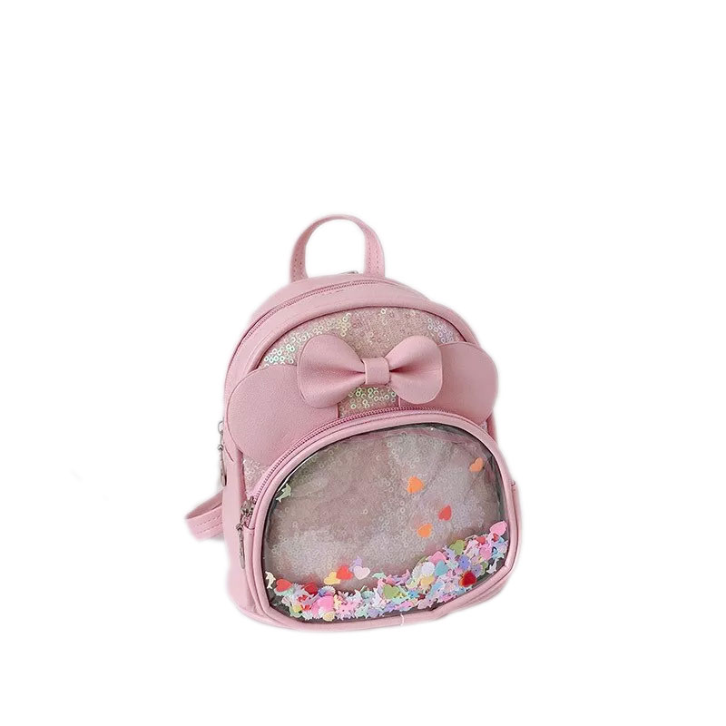 Children's Bags Girls New Sequin Backpack Cute