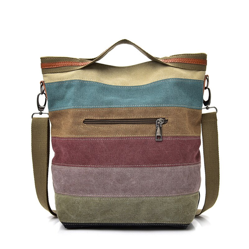 Canvas Patchwork Women's Bag