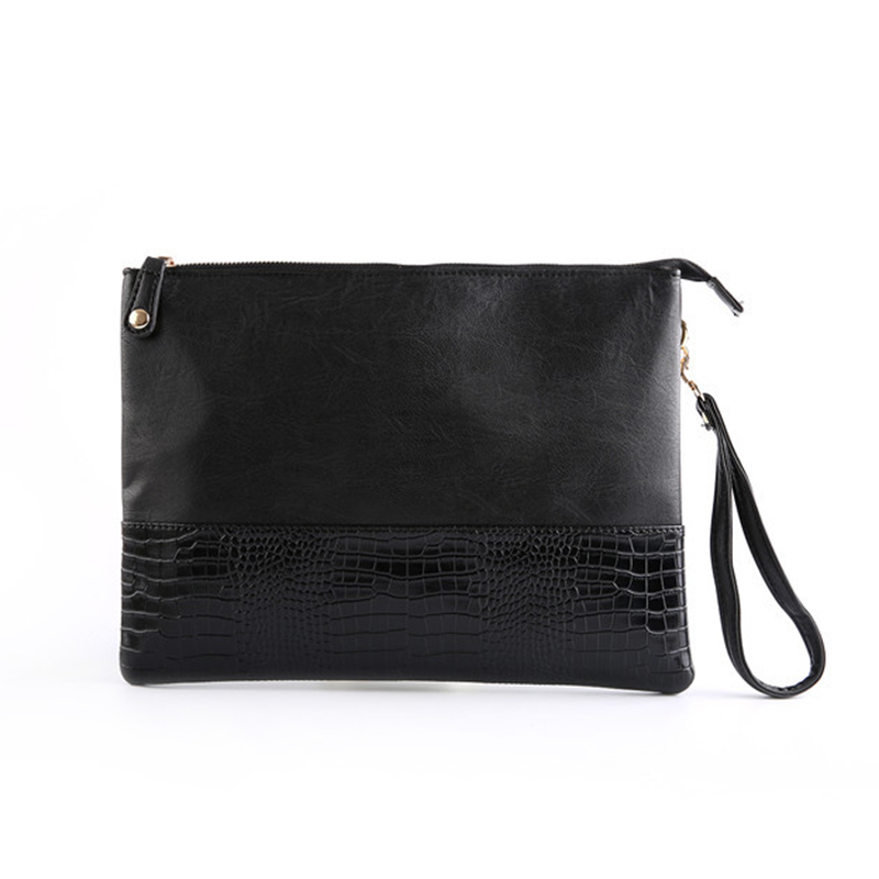 Male Envelope bag Alligator Crocodile Clutch