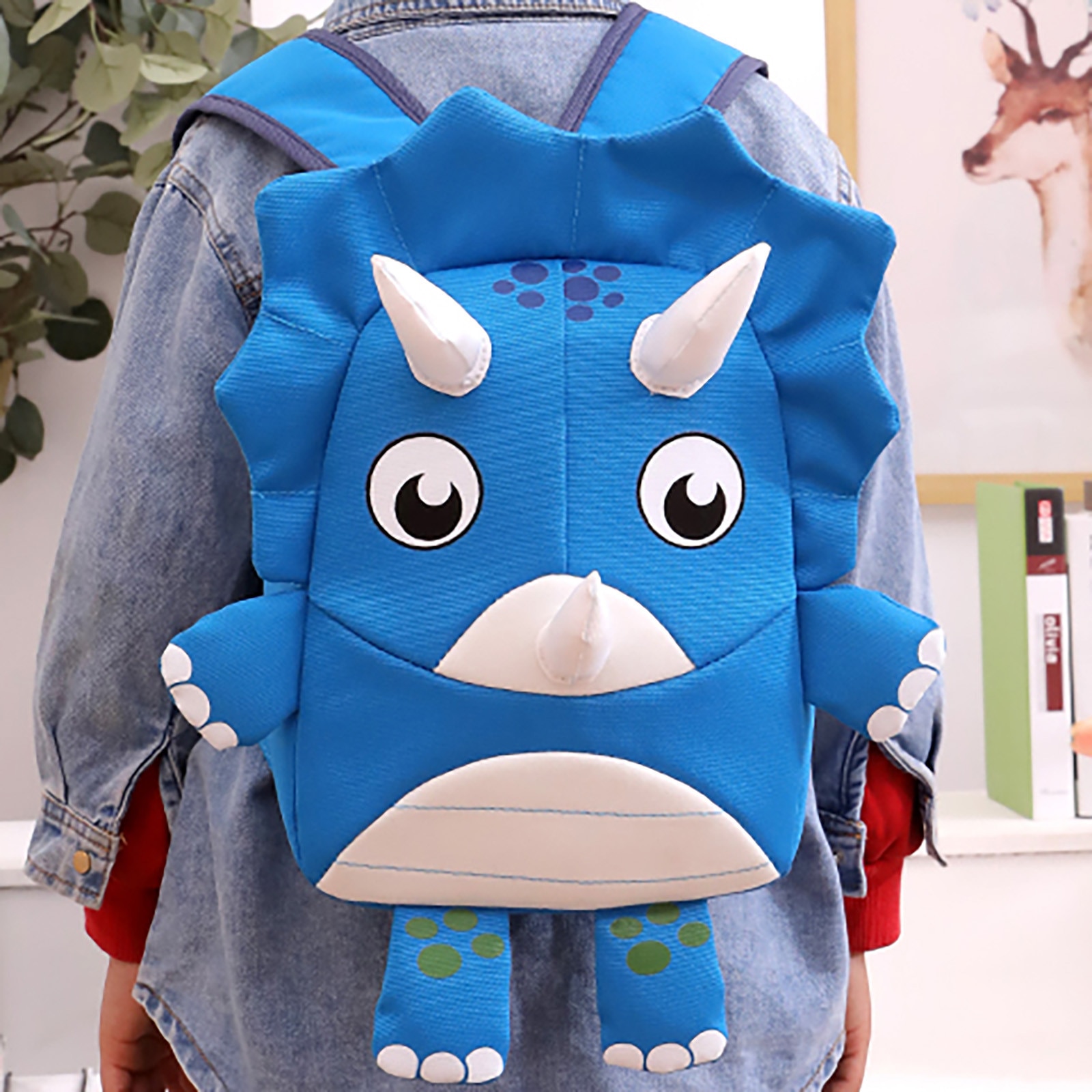 3D Cartoon Dinosaur Kids School Bag
