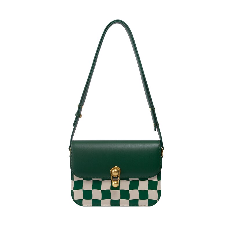 High-end Texture Checkerboard Shoulder Bag
