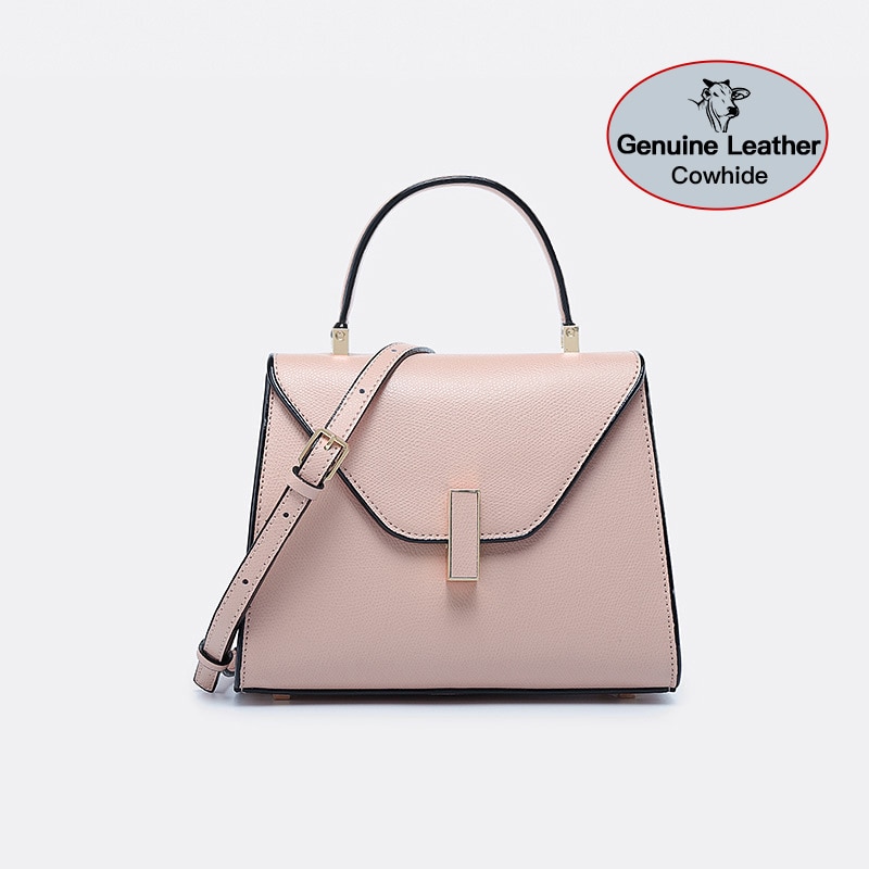 Genuine Leather Top Handle Handbag