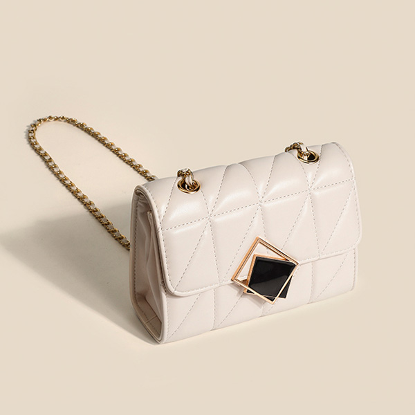 Leather Shoulder Baguette Bag