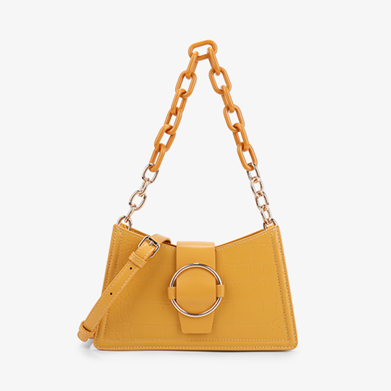 Crocodile Print Underarm Bag