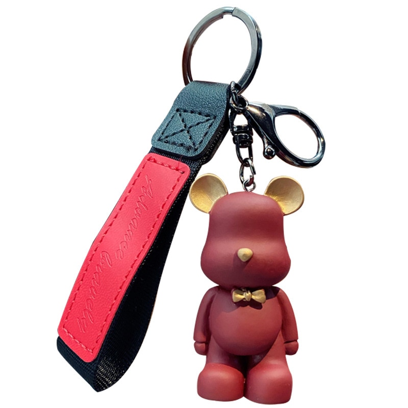 Bow Tie Bear Keychain