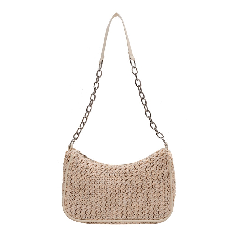 Fashion Women Straw Weave Shoulder Underarm Bag