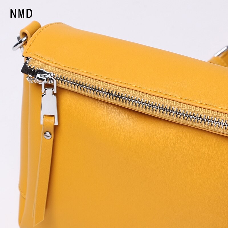 Cow Split Leather Magnetic Envelope Bag