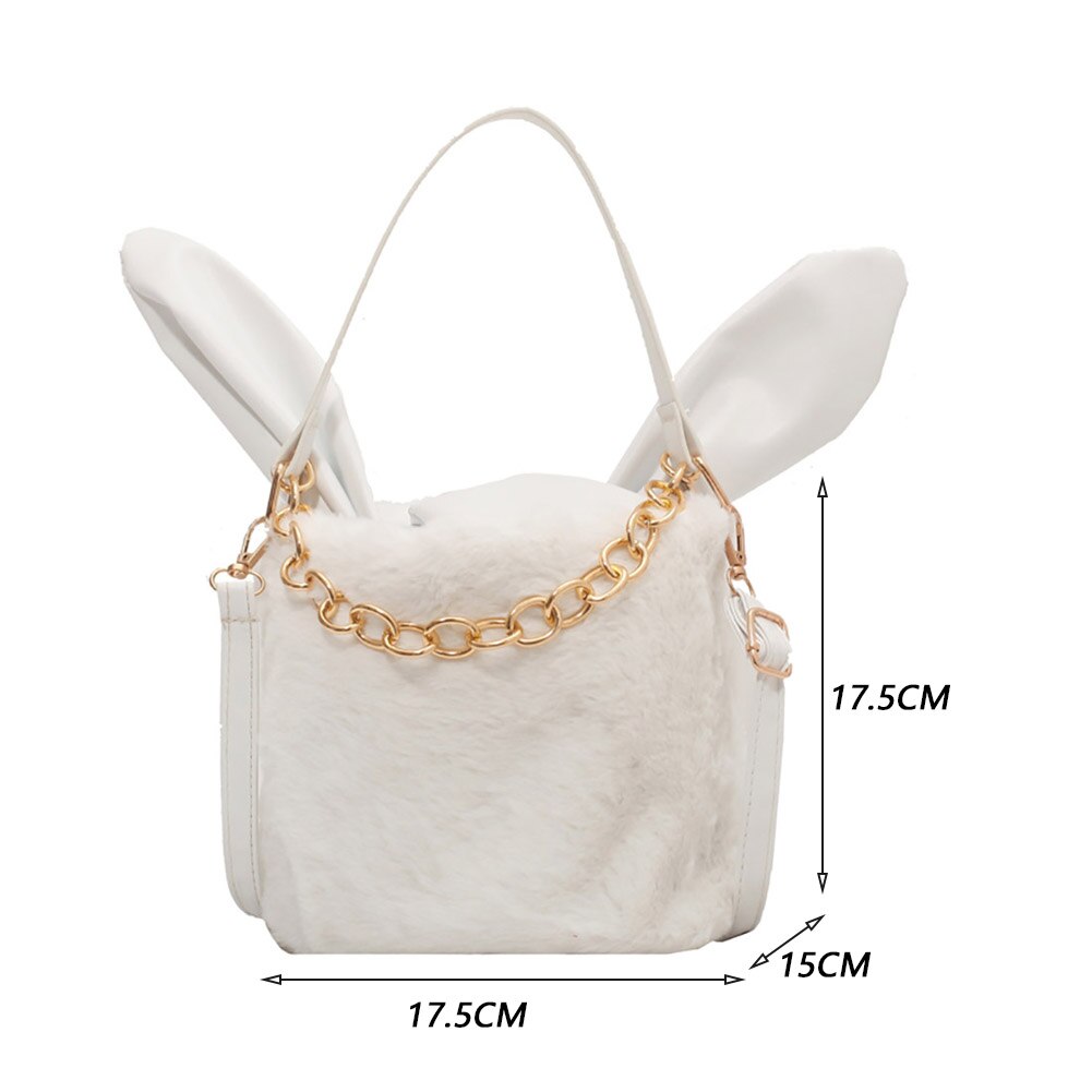 Plush Fur Chain Handbag