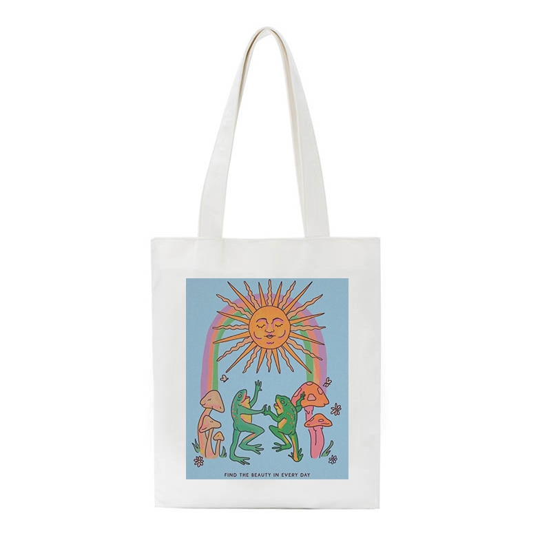Sun Frog Fun Canvas Bag
