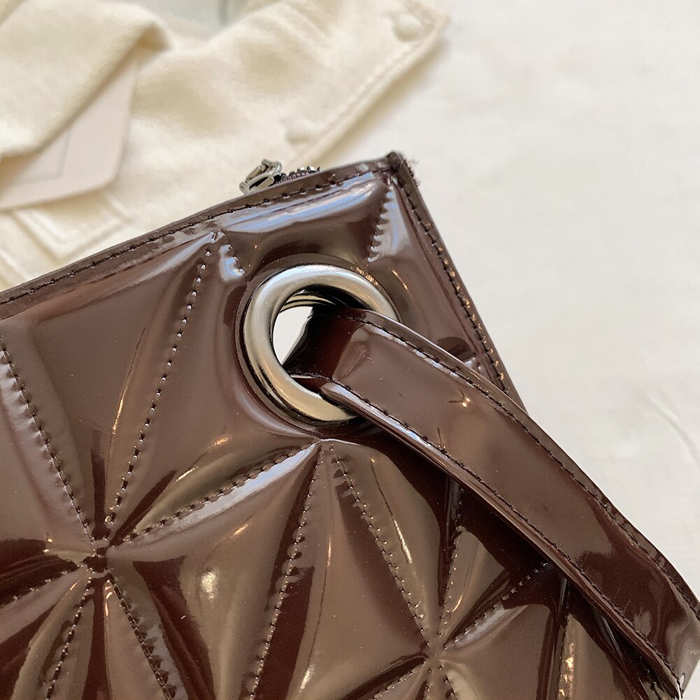 PU Patent Leather Envelope Bag