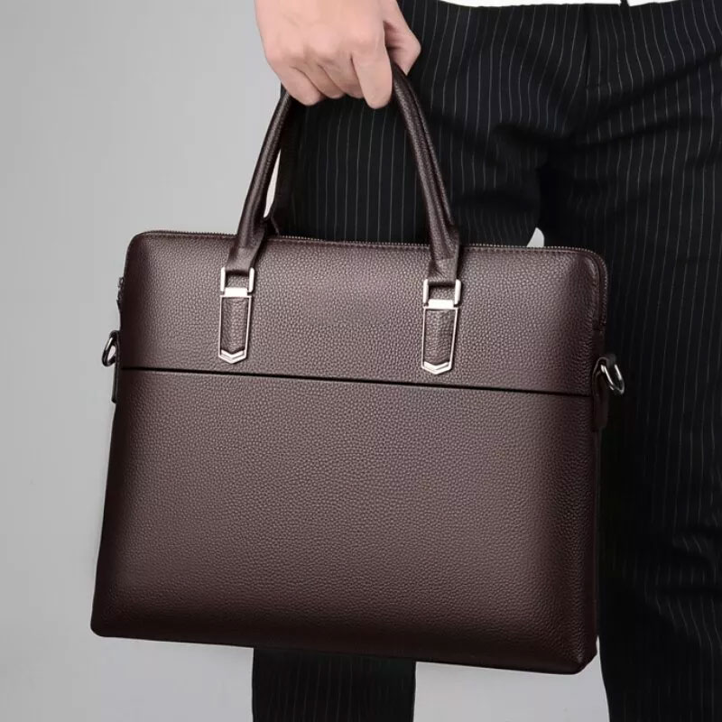 Men Office Tote Bag Leather