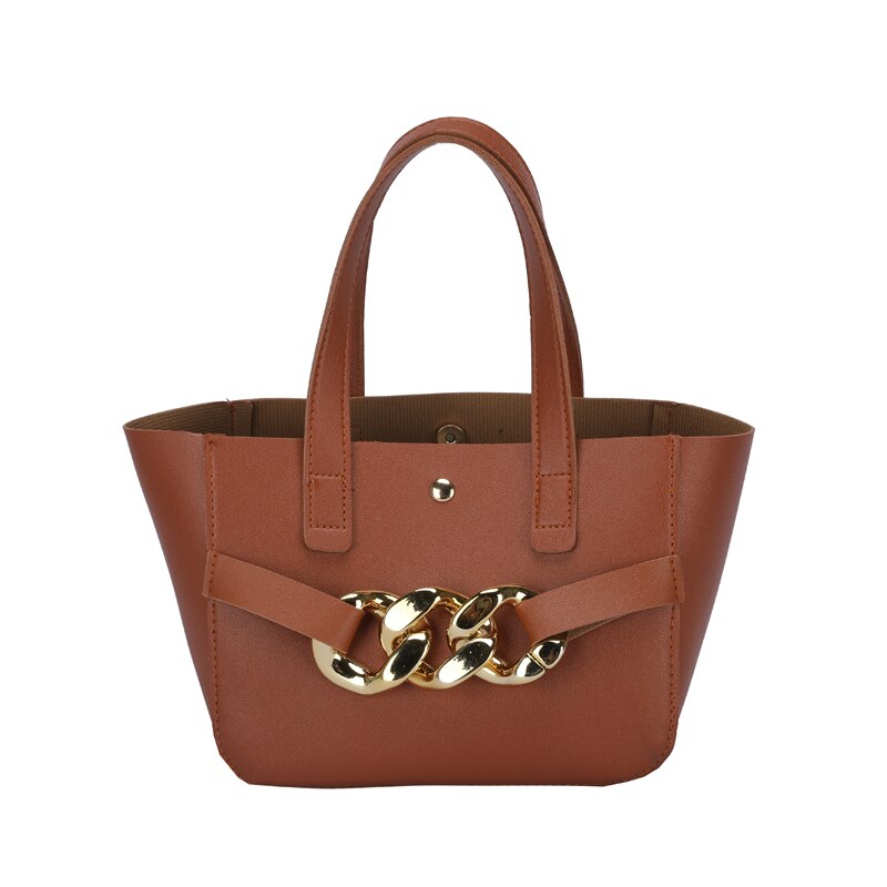 Large Capacity PU Leather Designer Top-handle Bag