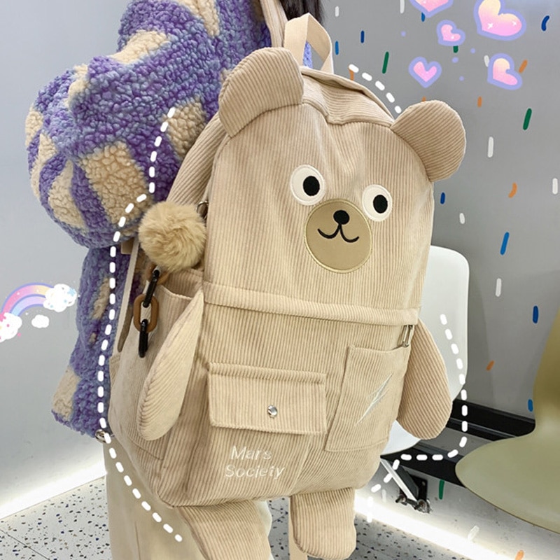 Bear Design Travel Bagpack