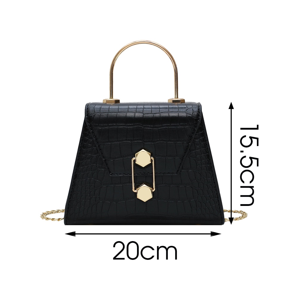 PU Leather Alligator Pattern Female Shoulder Bag