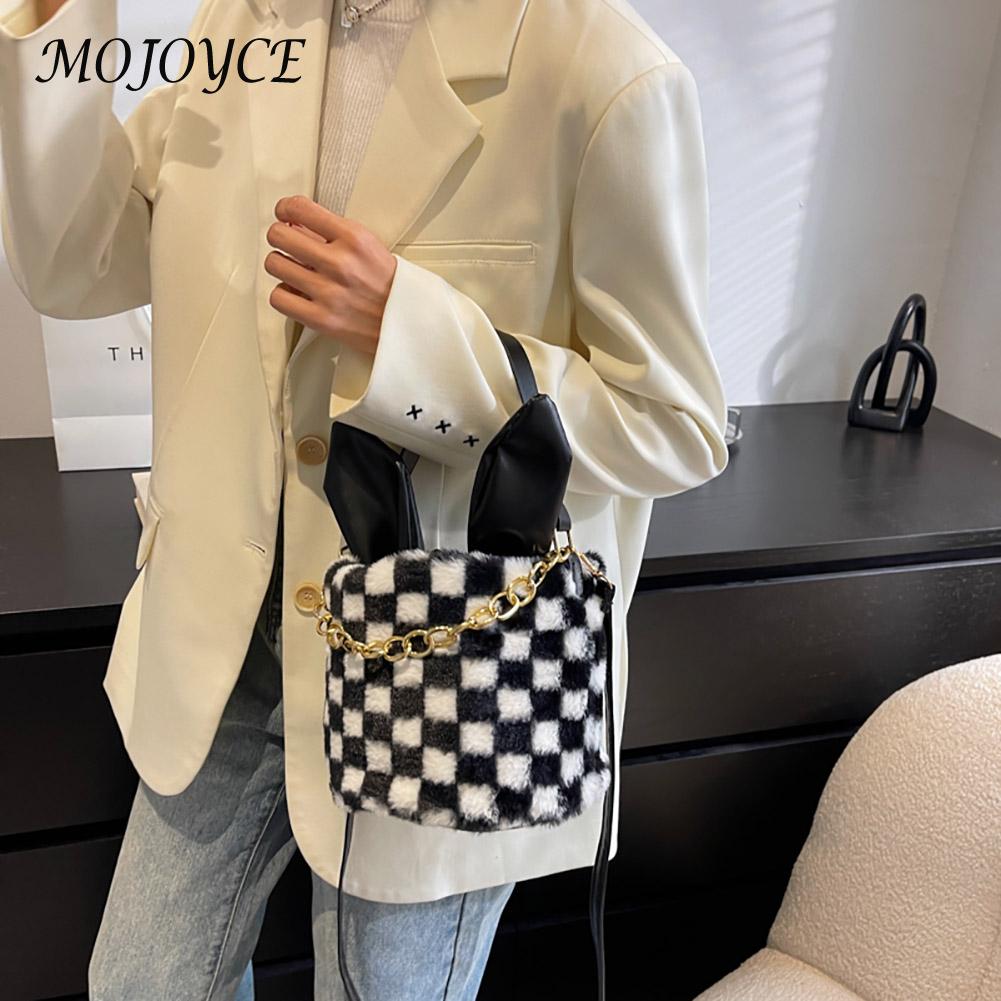 Plush Fur Chain Handbag
