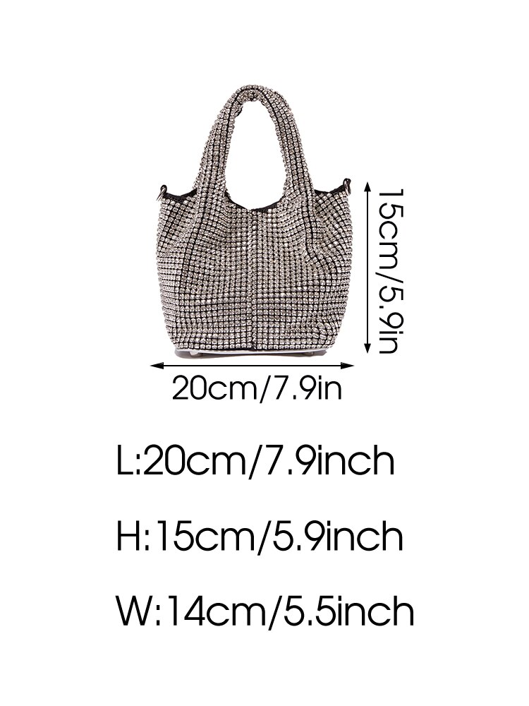 Women Rhinestone Clutch Purse